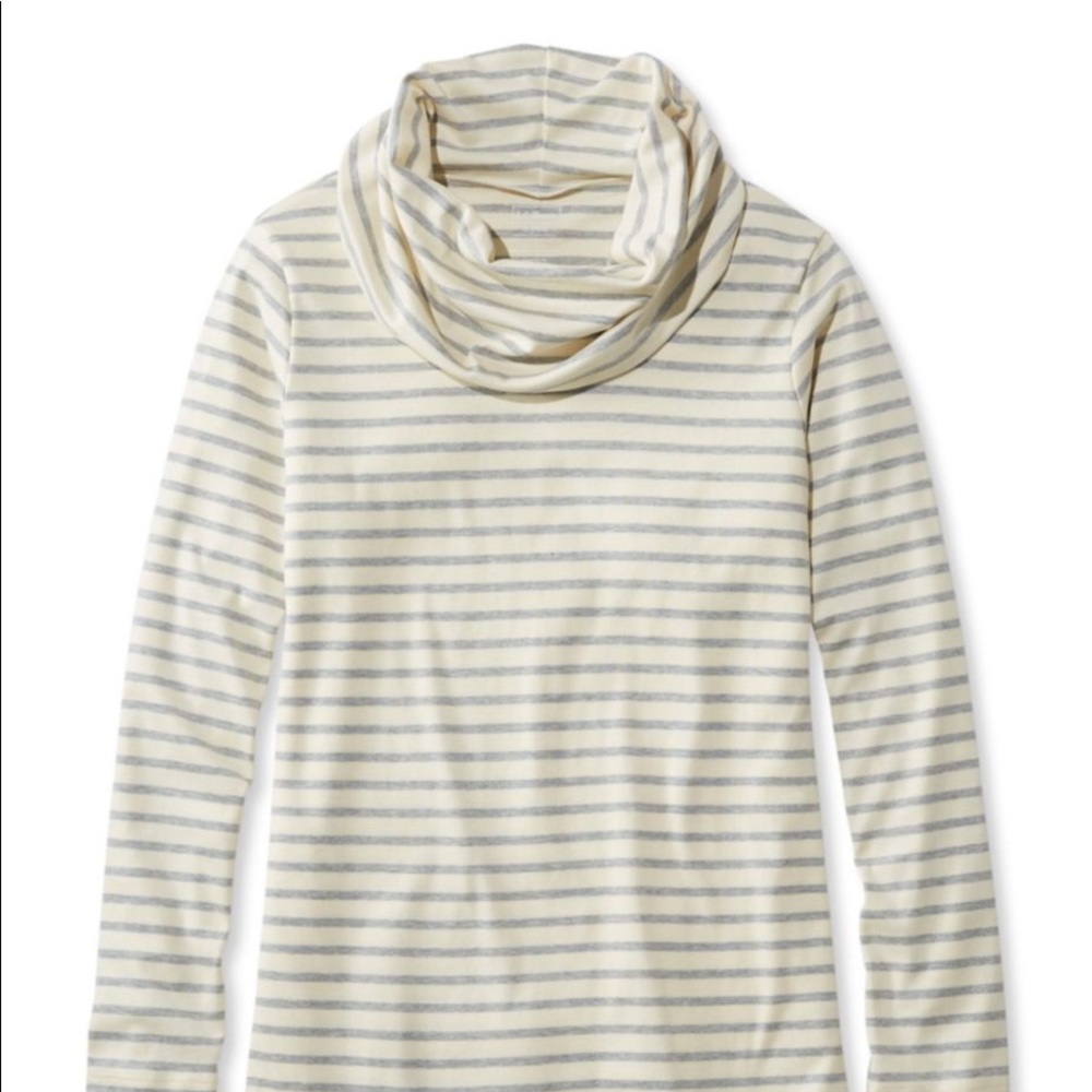 LL Bean cowl neck long sleeve shirt